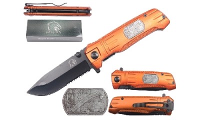 Falcon 8" Spring Assisted Pocket Knife KS9011OR Falcon 8" Spring Assisted Pocket Knife KS9011OR